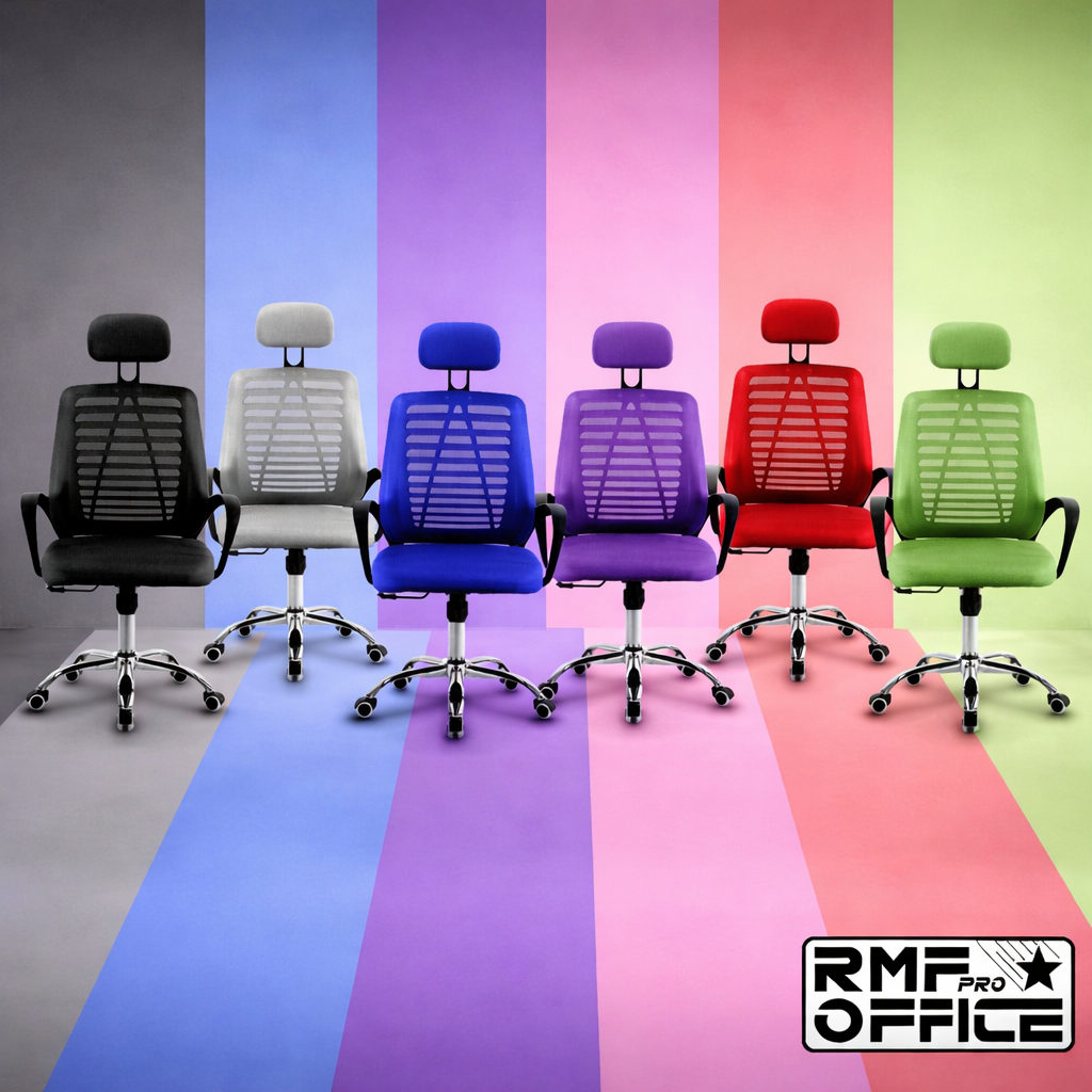Sedie da Ufficio in Rete Ergonomiche RMF PRO | Traspiranti e Regolabili