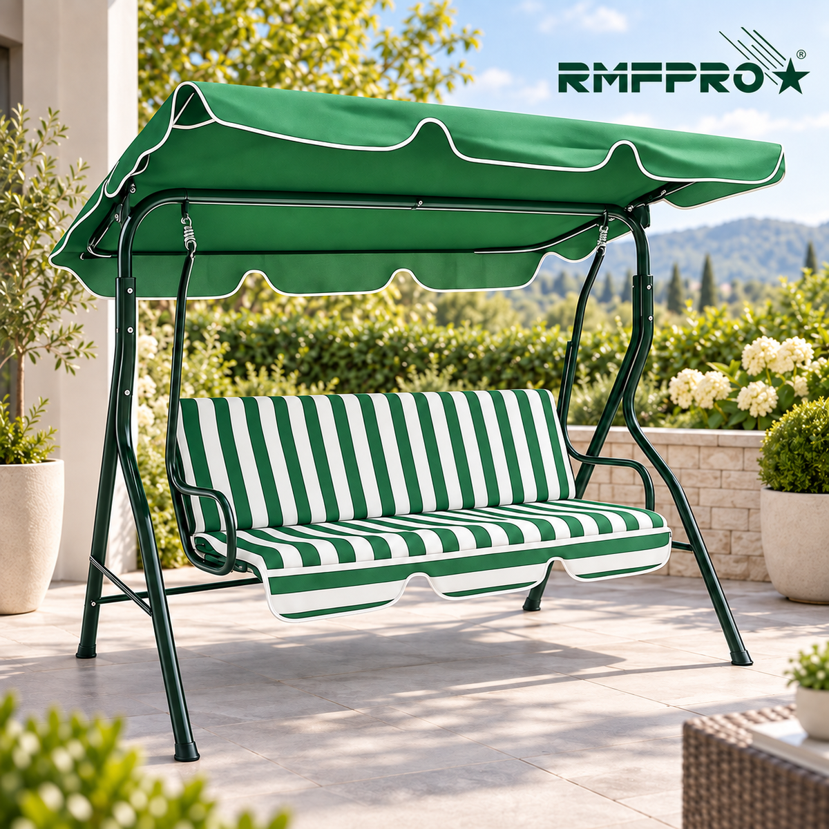 Dondolo verde RMF PRO – Per il tuo giardino
