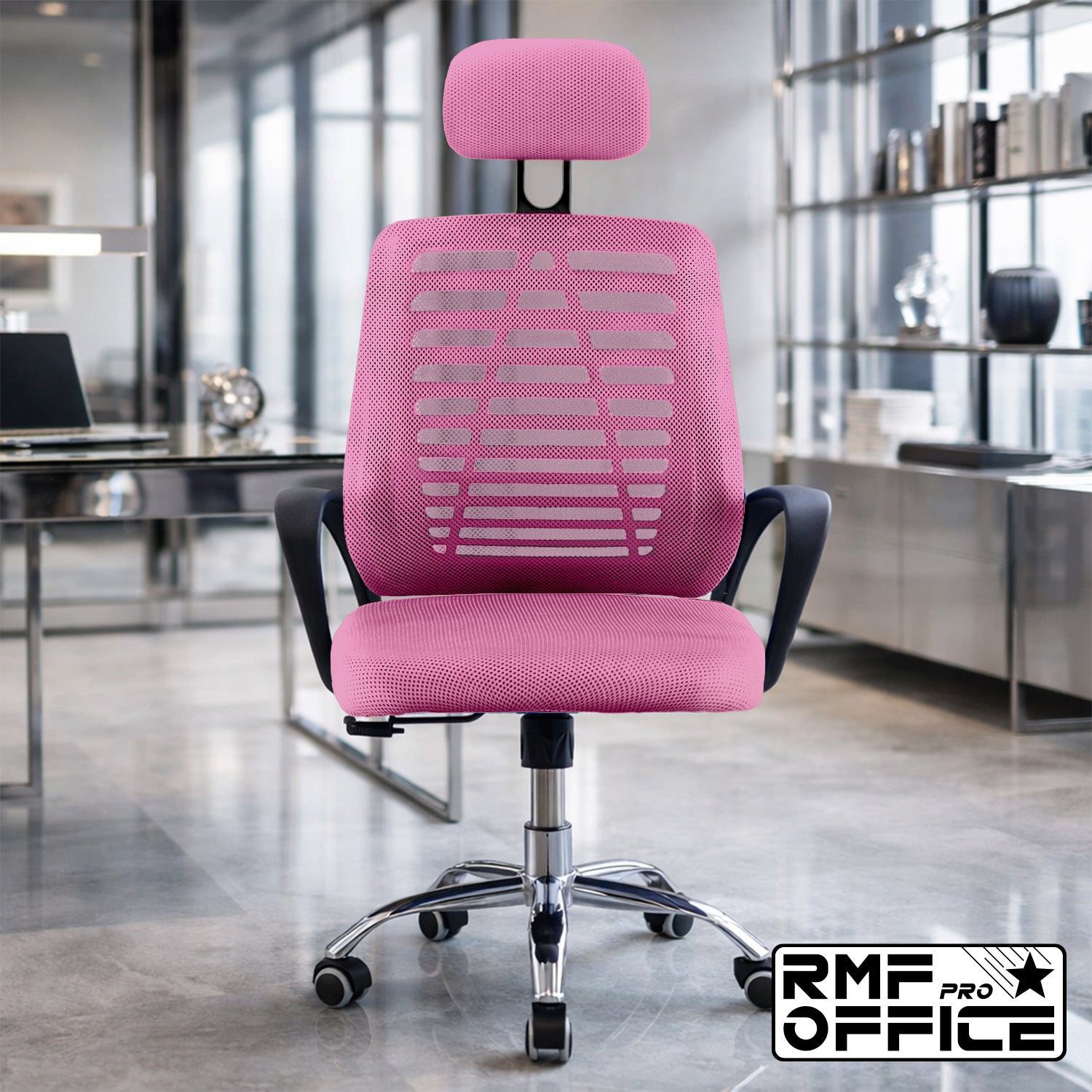 Sedia Ufficio Ergonomica Rosa – Comfort Totale e Design Moderno