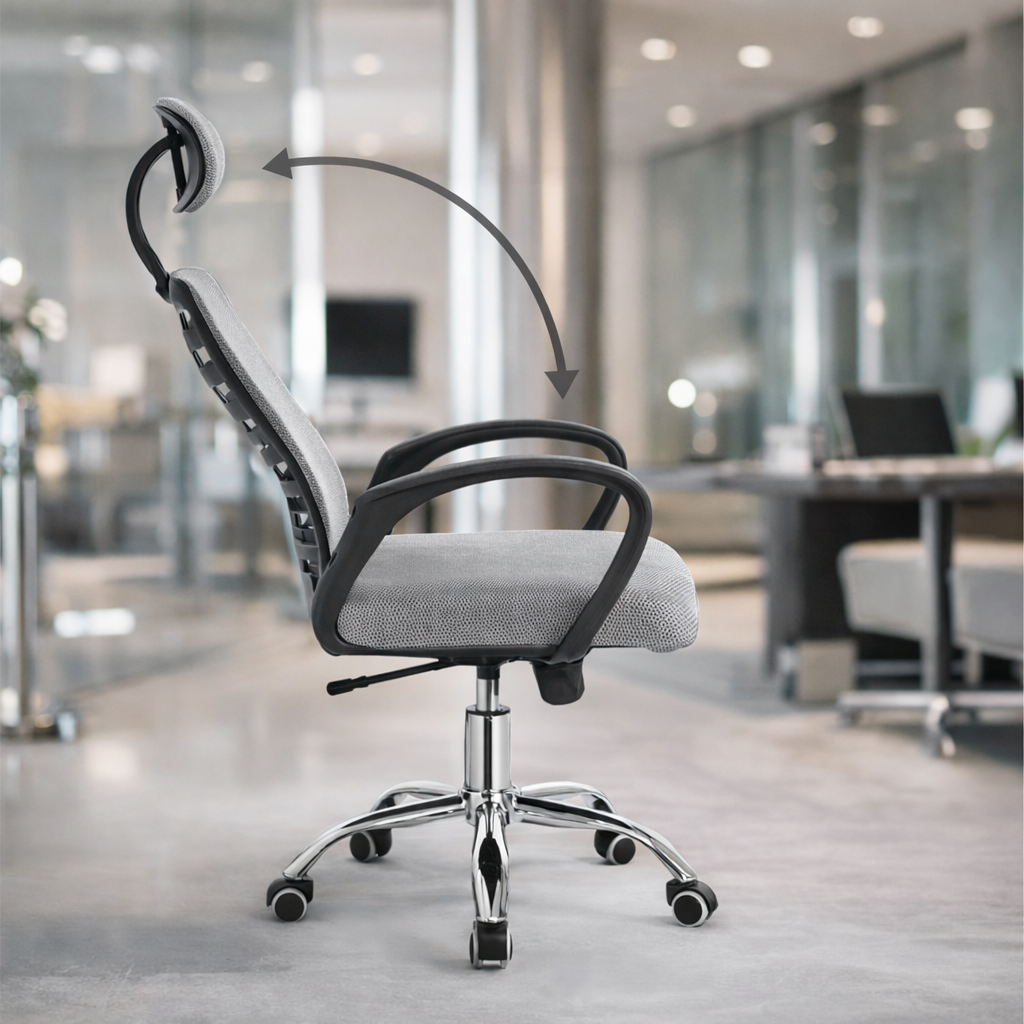 Sedia Ufficio Ergonomica Bianca– Comfort Totale e Design Moderno