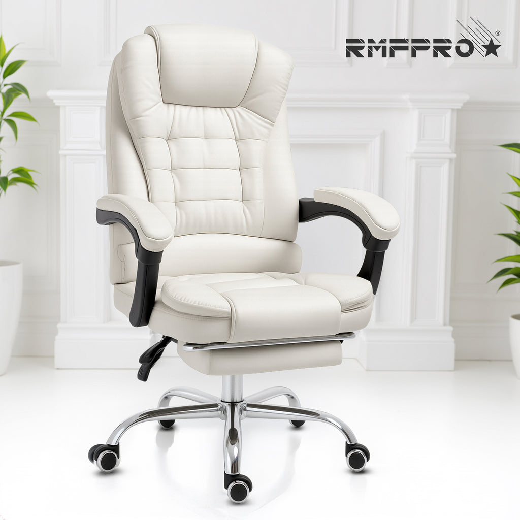 Sedia da Ufficio Bianca Ergonomica RMF – Eleganza e Comfort Professionale